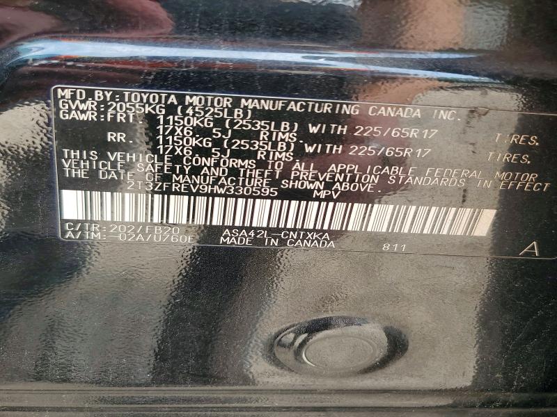 Продажа на аукционе авто 2017 Toyota Rav4, vin: 2T3ZFREV9HW330595, номер лота: 62281246