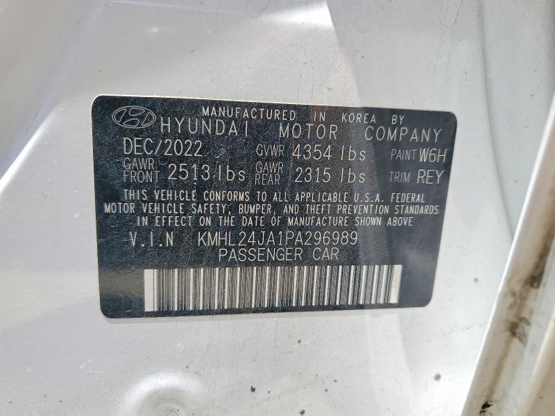 Продажа на аукционе авто 2023 Hyundai Sonata, vin: KMHL24JA1PA296989, номер лота: 60043686
