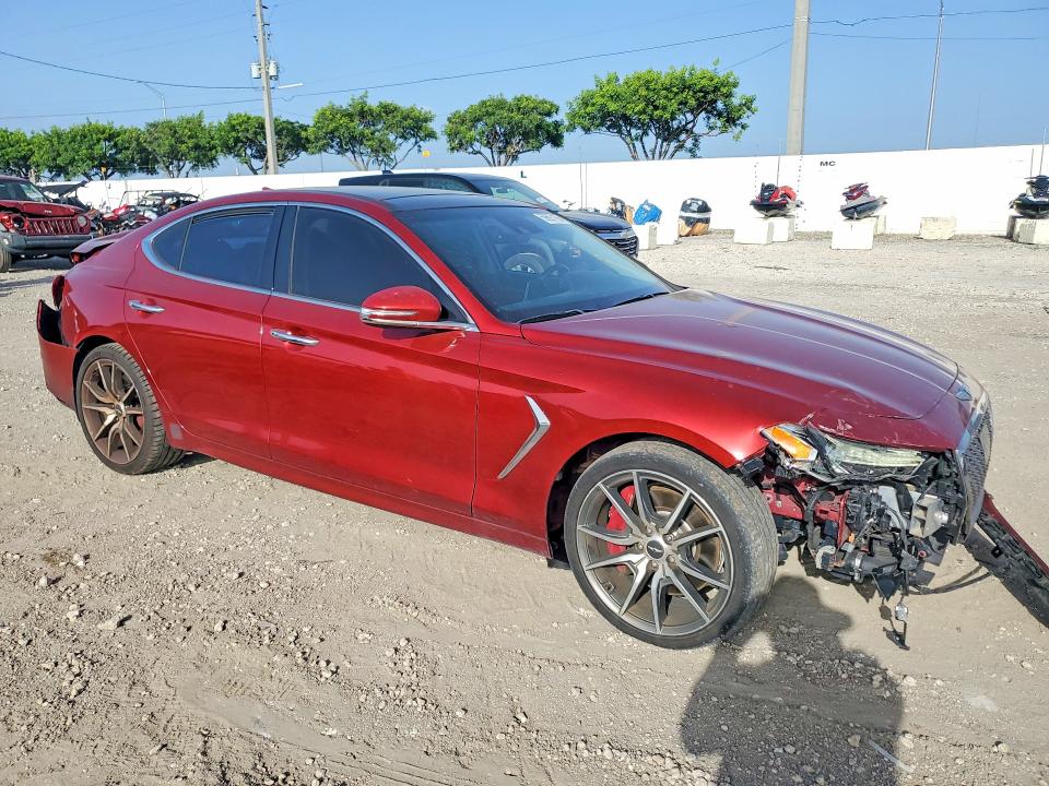 2019 Genesis G70 მანქანა იყიდება აუქციონზე, vin: KMTG34LE7KU037760, აუქციონის ნომერი: 59697166
