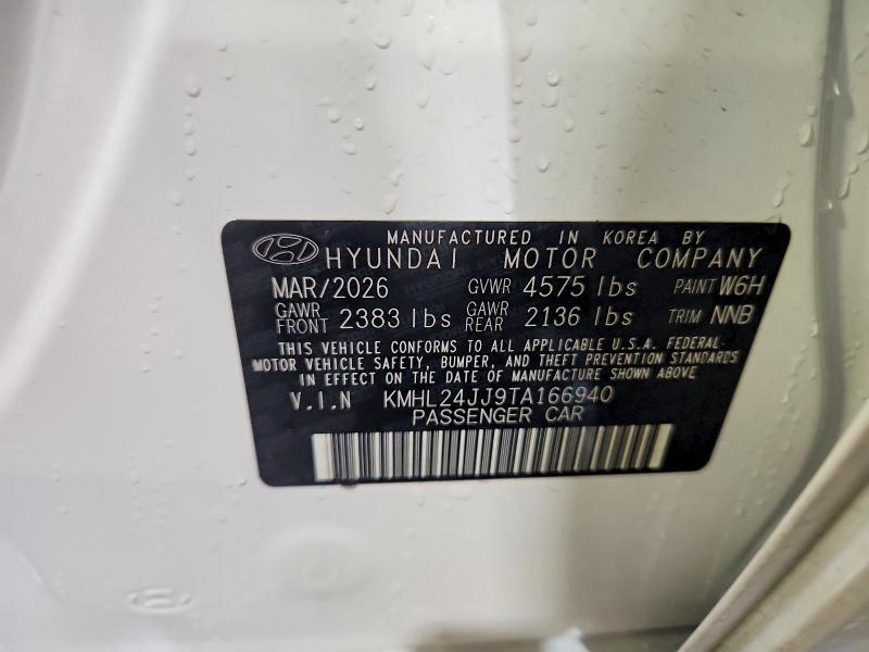 Aukcja sprzedaży 2026 Hyundai Sonata Hybrid, vin: KMHL24JJ9TA166940, numer aukcji: 62860996