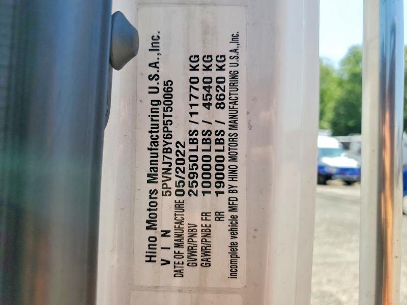 2023 Hino Hino L6 მანქანა იყიდება აუქციონზე, vin: 5PVNJ7BY6P5T50065, აუქციონის ნომერი: 61878866