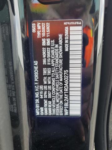 60992026 :رقم المزاد ، WP1BL2AY1RDA60275 vin ، 2024 Porsche Cayenne مزاد بيع