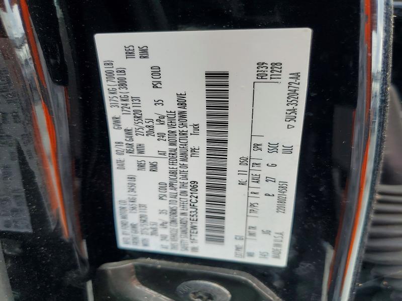 Продажа на аукционе авто 2018 Ford F150, vin: 1FTEW1E53JFC21069, номер лота: 62925806