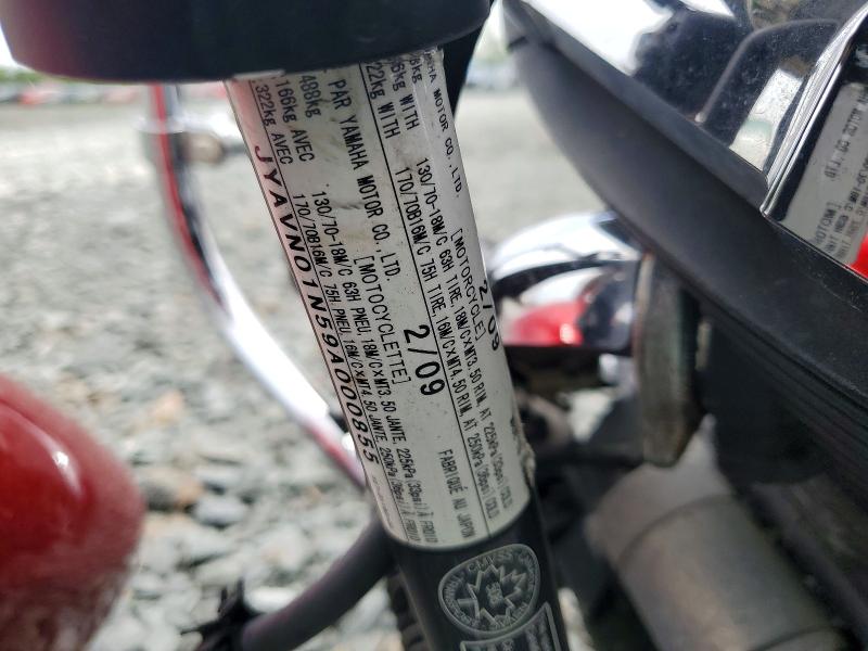 Aukcja sprzedaży 2009 Yamaha Xvs950, vin: JYAVN01N59A000855, numer aukcji: 59543746