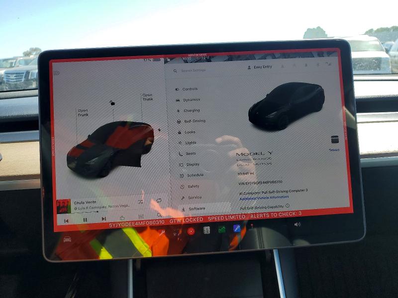 Продаж на аукціоні авто 2021 Tesla Model Y, vin: 5YJYGDEE4MF080310, номер лоту: 60612336