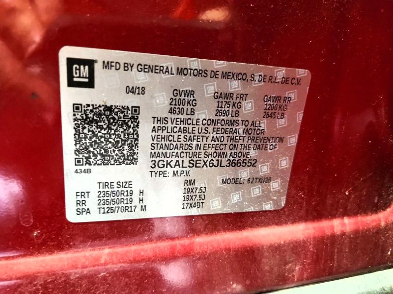 2018 Gmc Terrain მანქანა იყიდება აუქციონზე, vin: 3GKALSEX6JL366552, აუქციონის ნომერი: 59602196