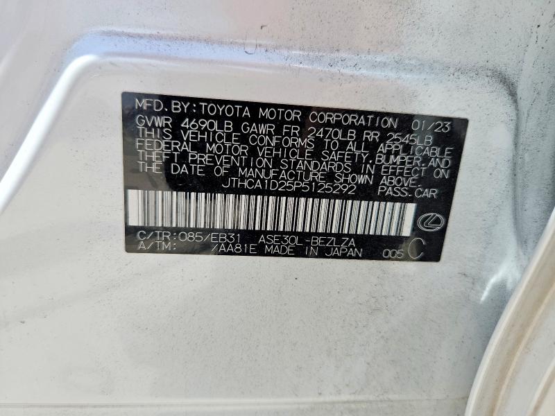 Продажа на аукционе авто 2023 Lexus Is, vin: JTHCA1D25P5125292, номер лота: 62770516