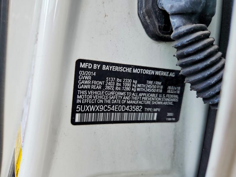 Продажа на аукционе авто 2014 Bmw X3, vin: 5UXWX9C54E0D43582, номер лота: 62909066