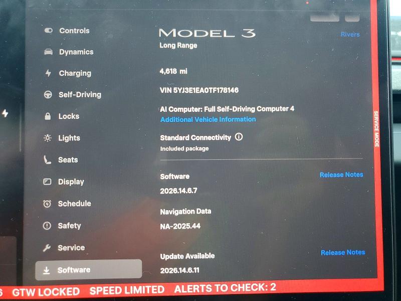 2026 Tesla Model 3 მანქანა იყიდება აუქციონზე, vin: 5YJ3E1EA0TF178146, აუქციონის ნომერი: 60638146