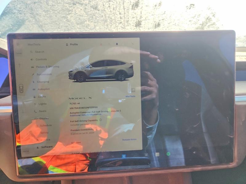 Aukcja sprzedaży 2022 Tesla Model X, vin: 7SAXCBE52NF329168, numer aukcji: 59405856