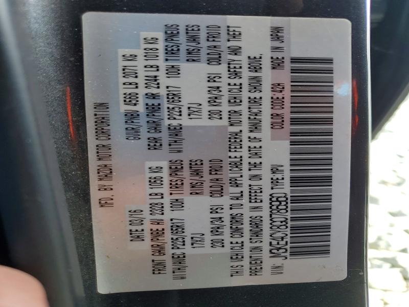 Продажа на аукционе авто 2016 Mazda Cx-5, vin: JM3KE4CY8G0786960, номер лота: 62319396
