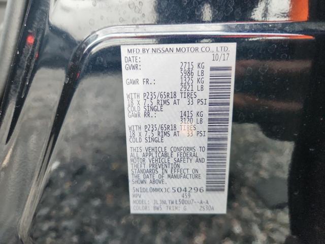 Aukcja sprzedaży 2018 Infiniti Qx60, vin: 5N1DL0MMXJC504296, numer aukcji: 62879586