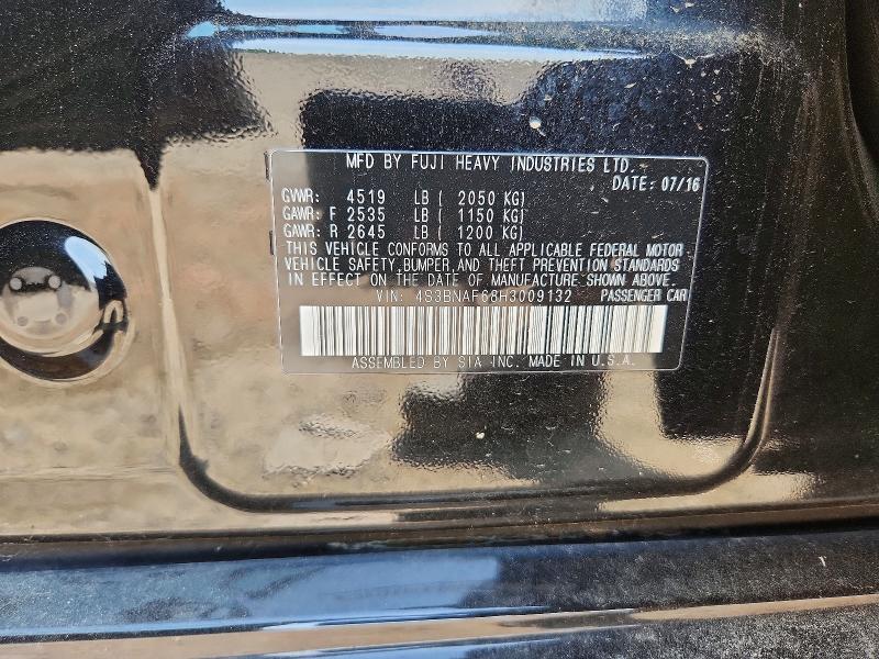 61004786 :رقم المزاد ، 4S3BNAF68H3009132 vin ، 2017 Subaru Legacy مزاد بيع