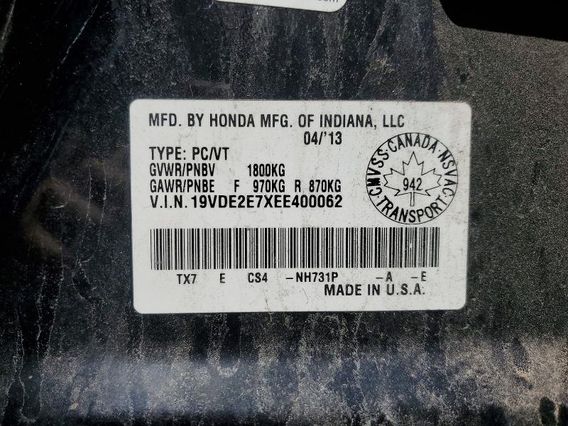 Aukcja sprzedaży 2014 Acura Ilx, vin: 19VDE2E7XEE400062, numer aukcji: 62761596
