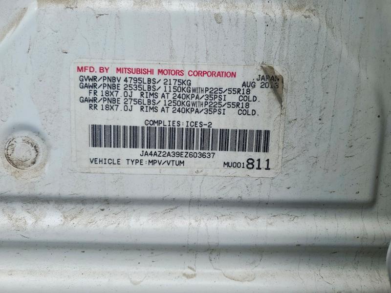 Aukcja sprzedaży 2014 Mitsubishi Outlander, vin: JA4AZ2A39EZ603637, numer aukcji: 61117526