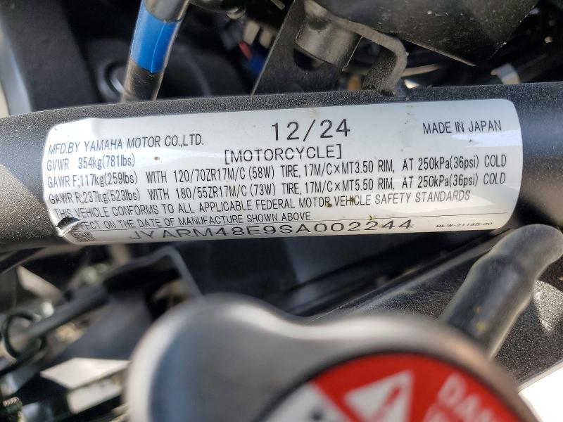 Продаж на аукціоні авто 2025 Yamaha Mtn690, vin: JYARM48E9SA002244, номер лоту: 60614516