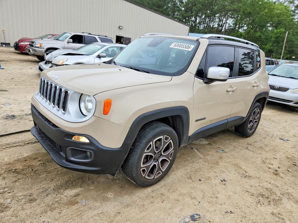 2015 Jeep Renegade მანქანა იყიდება აუქციონზე, vin: ZACCJBDT4FPC45851, აუქციონის ნომერი: 60085506