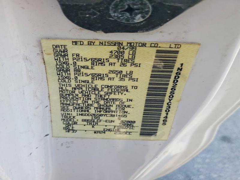 Продажа на аукционе авто 2000 Nissan Frontier, vin: 1N6DD26S0YC301465, номер лота: 61845696