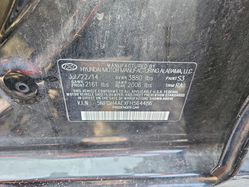 Продажа на аукционе авто 2015 Hyundai Elantra, vin: 5NPDH4AEXFH564486, номер лота: 62873626