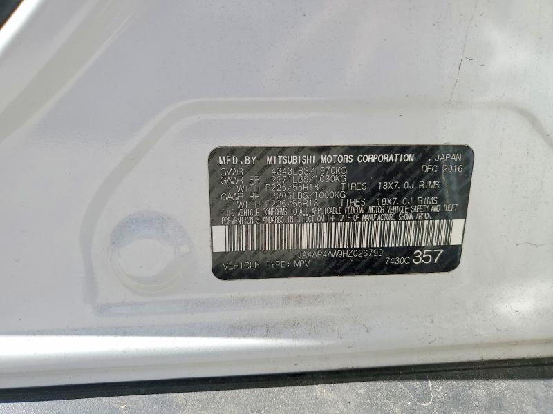 Aukcja sprzedaży 2017 Mitsubishi Outlander Sport, vin: JA4AP4AW9HZ026799, numer aukcji: 61961736