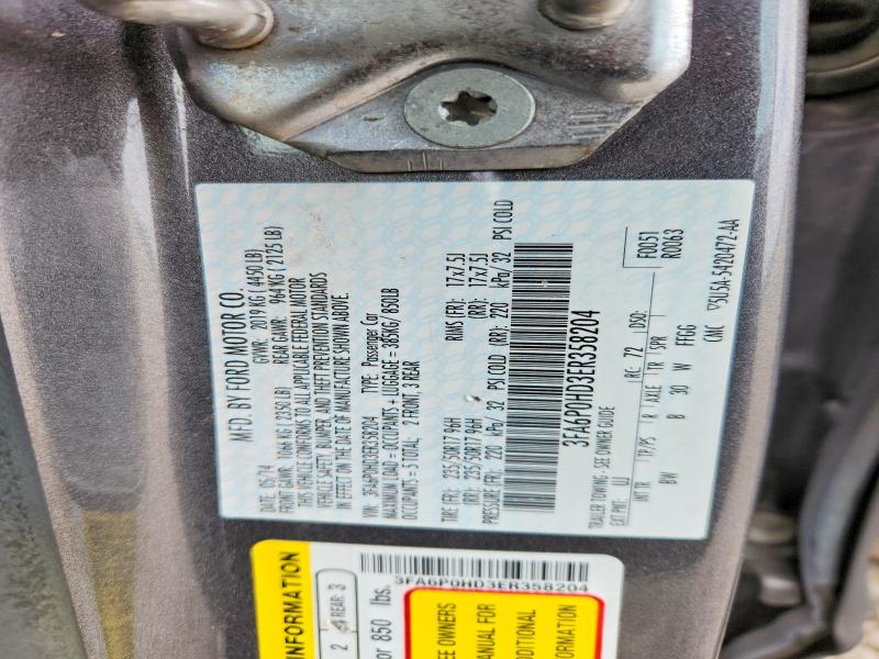 62243126 :رقم المزاد ، 3FA6P0HD3ER358204 vin ، 2014 Ford Fusion مزاد بيع