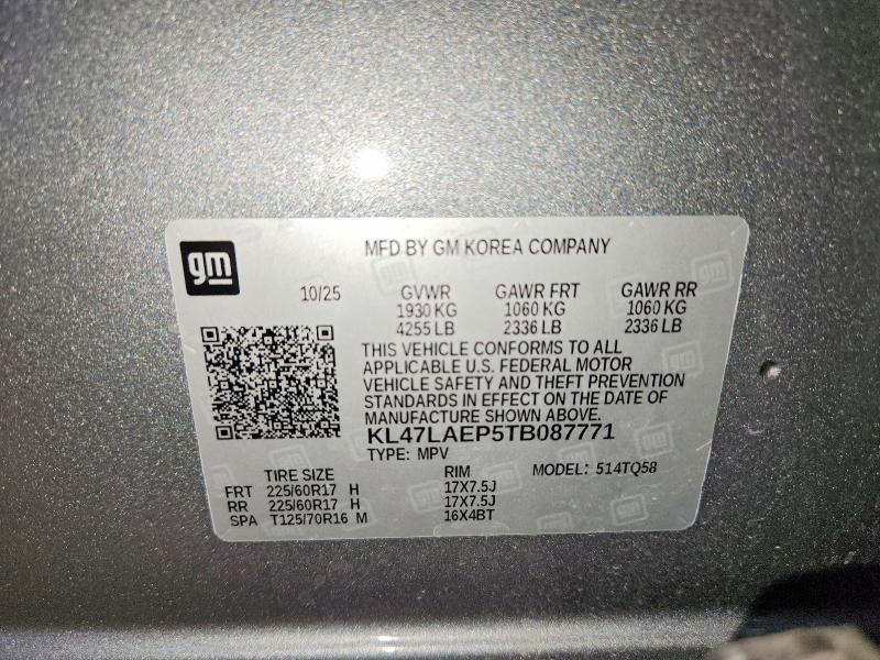 Aukcja sprzedaży 2026 Buick Envista, vin: KL47LAEP5TB087771, numer aukcji: 60615846