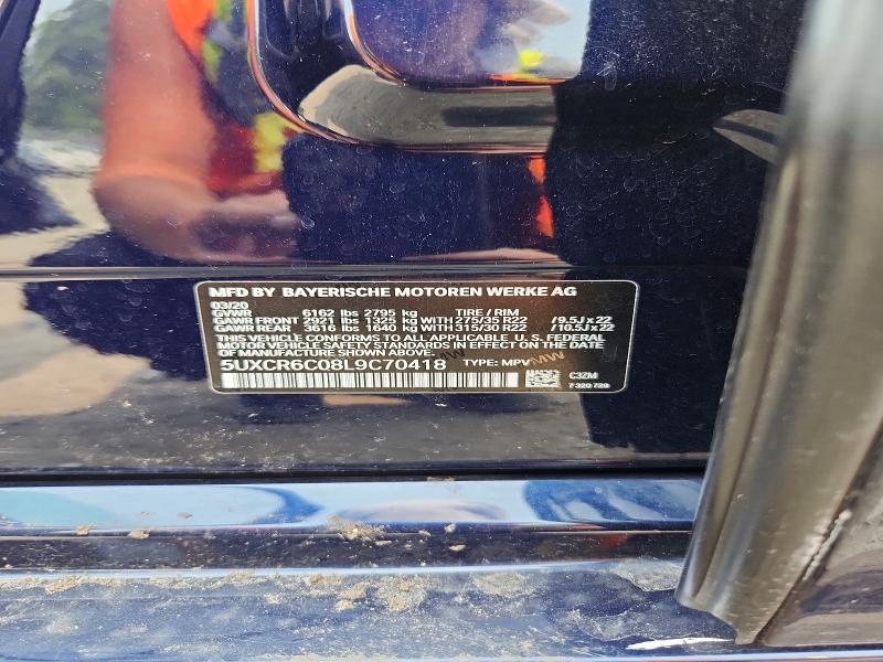 Продаж на аукціоні авто 2020 Bmw X5, vin: 5UXCR6C08L9C70418, номер лоту: 55089556