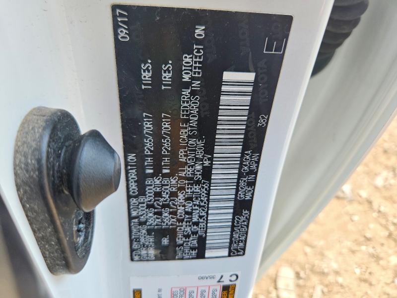 2018 Toyota 4runner მანქანა იყიდება აუქციონზე, vin: JTEBU5JR2J5499567, აუქციონის ნომერი: 60670966