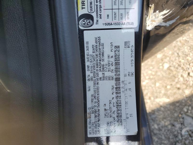 59090406 :رقم المزاد ، 3FADP4GX8GM194555 vin ، 2016 Ford Fiesta مزاد بيع