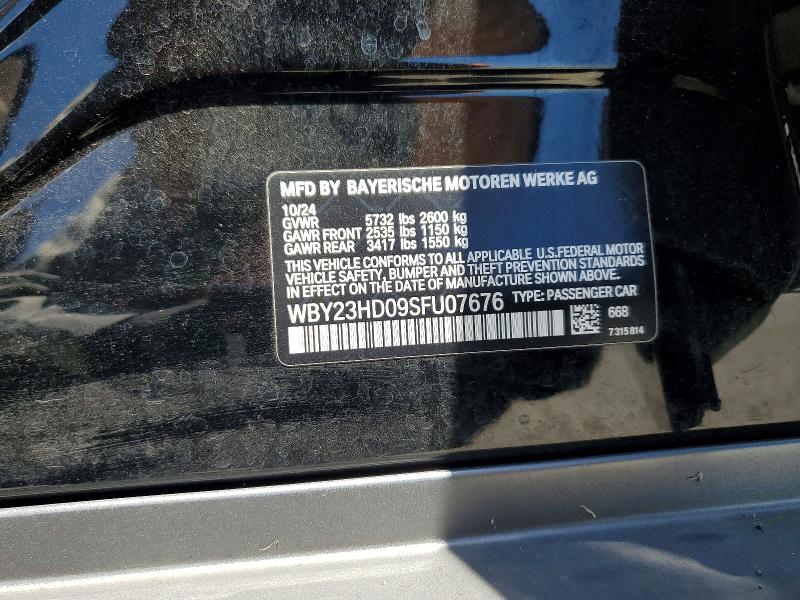 Продаж на аукціоні авто 2025 Bmw I4, vin: WBY23HD09SFU07676, номер лоту: 59920256