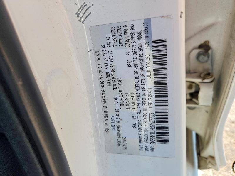 Aukcja sprzedaży 2016 Mazda 3, vin: 3MZBM1U76GM277931, numer aukcji: 59896326