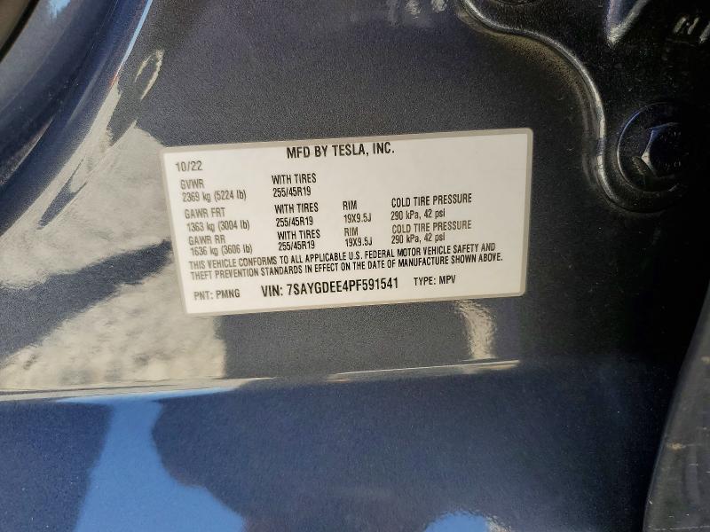 Продаж на аукціоні авто 2023 Tesla Model Y, vin: 7SAYGDEE4PF591541, номер лоту: 62792506