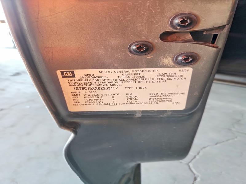 Продажа на аукционе авто 2006 Gmc New Sierra, vin: 1GTEC19XX6Z263152, номер лота: 62401536