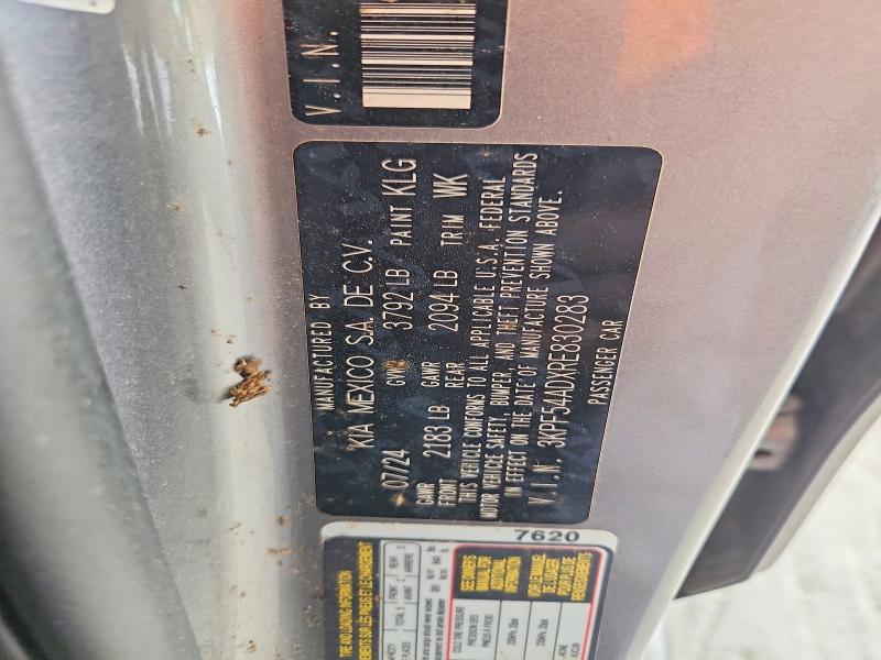 2024 Kia Forte მანქანა იყიდება აუქციონზე, vin: 3KPF54ADXRE830283, აუქციონის ნომერი: 62148546