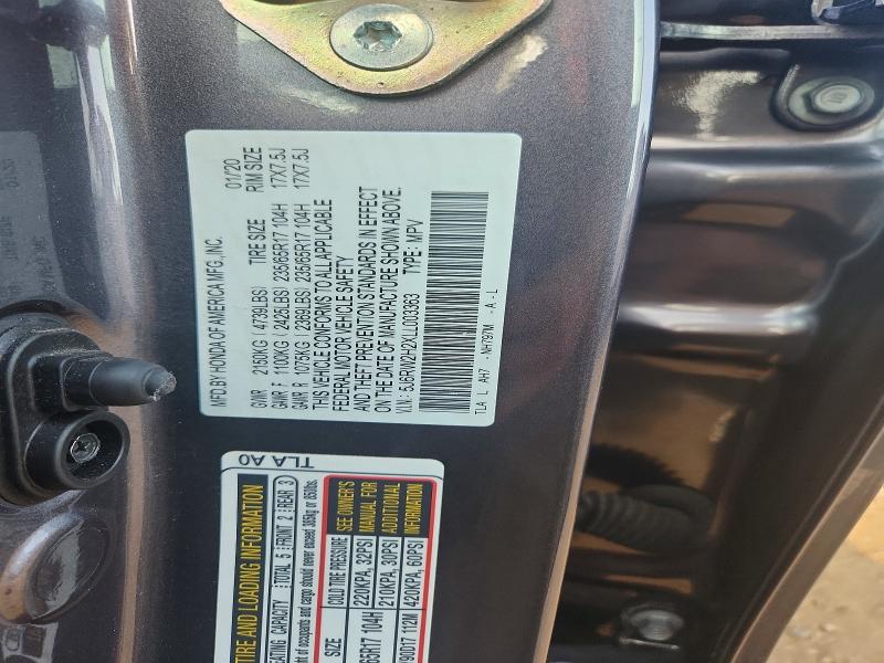 Продажа на аукционе авто 2020 Honda Cr-v, vin: 5J6RW2H2XLL003363, номер лота: 60220916