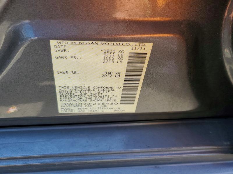 59994786 :رقم المزاد ، 1N4AL3AP0EN258480 vin ، 2014 Nissan Altima مزاد بيع
