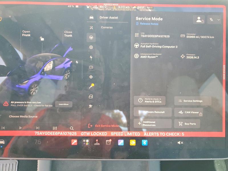 2023 Tesla Model Y მანქანა იყიდება აუქციონზე, vin: 7SAYGDEE6PA107625, აუქციონის ნომერი: 60020396