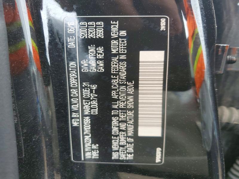 Aukcja sprzedaży 2017 Volvo S90, vin: YV1A22ML7H1001984, numer aukcji: 62476596