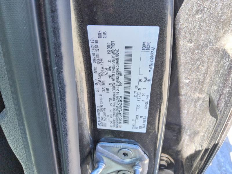 Auction sale of the 2018 Ford Escape, vin: 1FMCU0F70JUA04500, lot number: 62674986