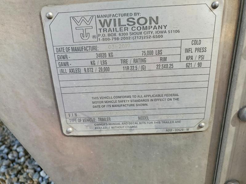 2018 Wilson Psdcl-402 მანქანა იყიდება აუქციონზე, vin: 1W16522A6J5553422, აუქციონის ნომერი: 61479656