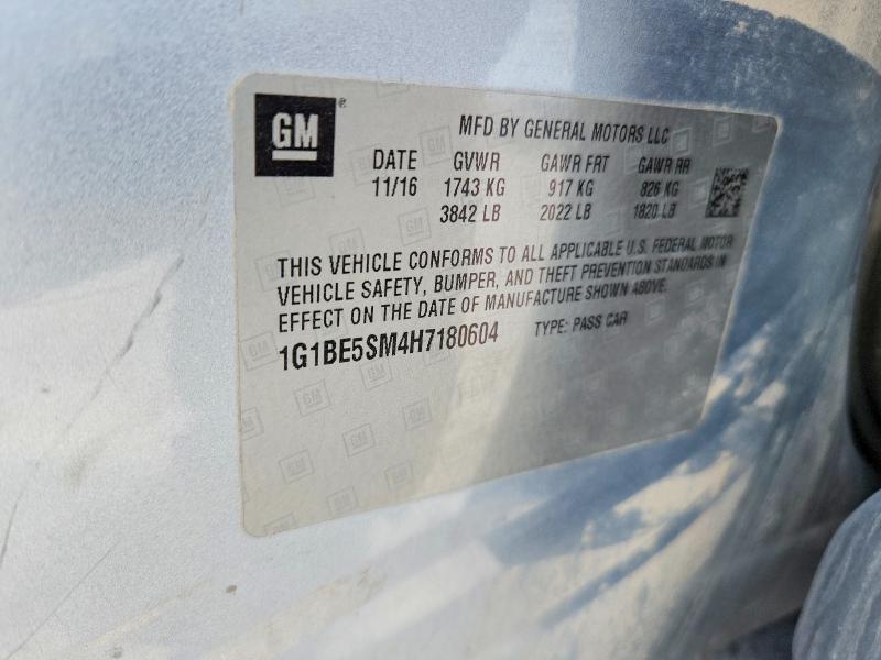 Продажа на аукционе авто 2017 Chevrolet Cruze, vin: 1G1BE5SM4H7180604, номер лота: 60521386