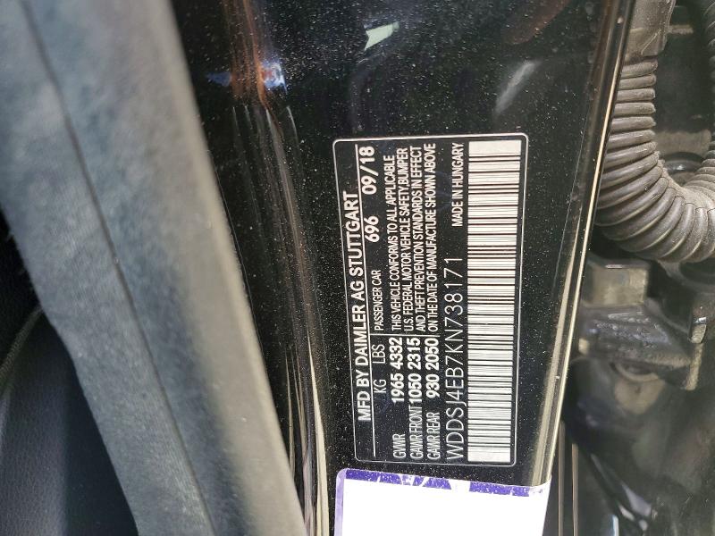 Aukcja sprzedaży 2019 Mercedes-benz Cla, vin: WDDSJ4EB7KN738171, numer aukcji: 61444236