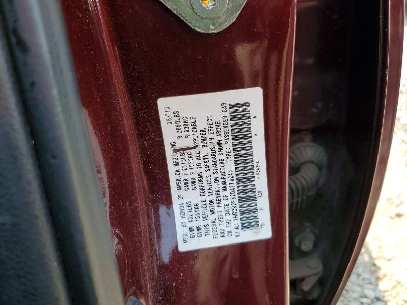 Aukcja sprzedaży 2013 Honda Accord, vin: 1HGCR2F52DA276246, numer aukcji: 61285626