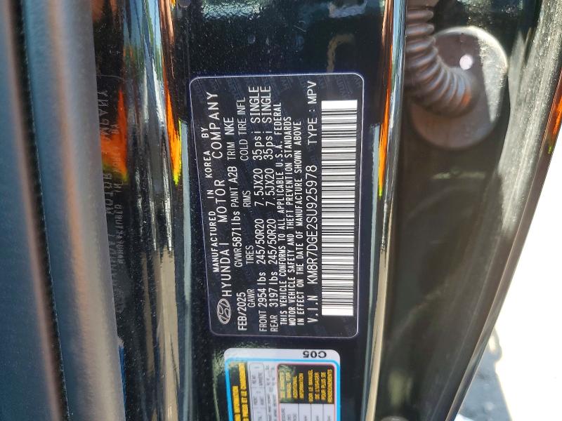 Aukcja sprzedaży 2025 Hyundai Palisade, vin: KM8R7DGE2SU925978, numer aukcji: 60299246