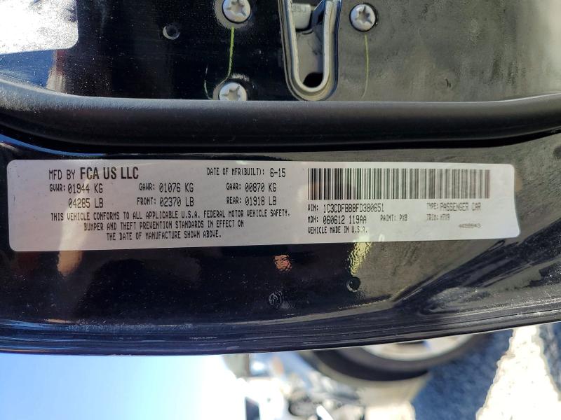 59598716 :رقم المزاد ، 1C3CDFBB8FD380651 vin ، 2015 Dodge Dart مزاد بيع