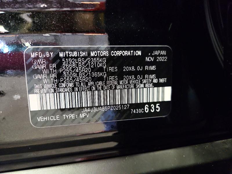 Aukcja sprzedaży 2023 Mitsubishi Outlander, vin: JA4J3UA85PZ025127, numer aukcji: 63538396
