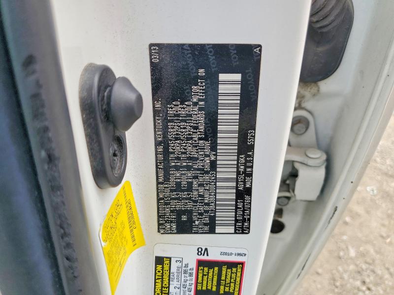 60558706 :رقم المزاد ، 4T3BA3BB4DU042453 vin ، 2013 Toyota Venza مزاد بيع