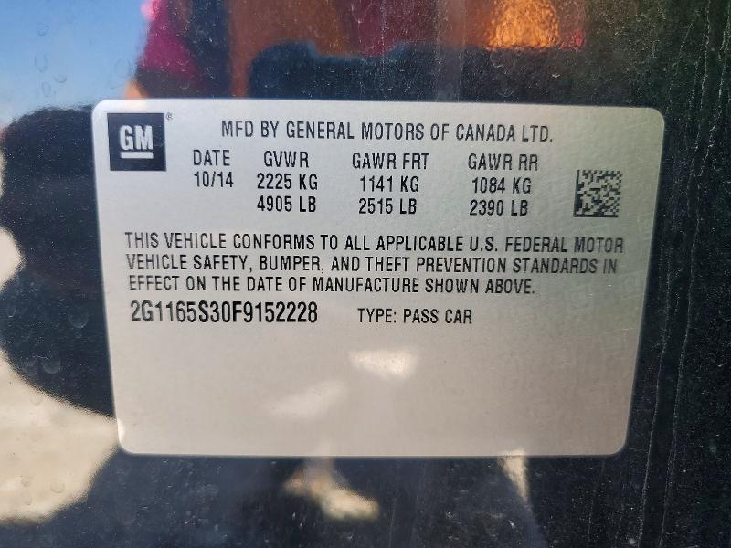 Aukcja sprzedaży 2015 Chevrolet Impala, vin: 2G1165S30F9152228, numer aukcji: 60616196