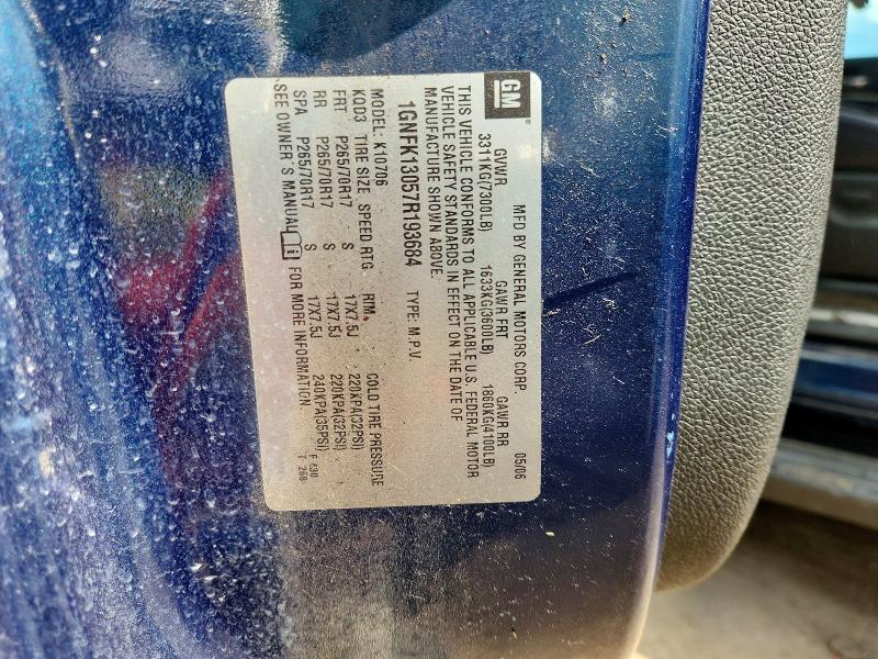 2007 Chevrolet Tahoe მანქანა იყიდება აუქციონზე, vin: 1GNFK13057R193684, აუქციონის ნომერი: 60624416