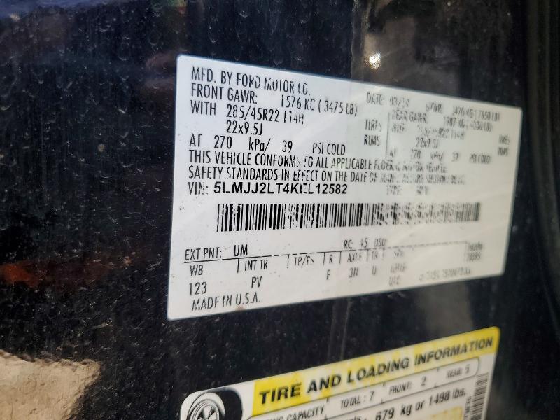 Aukcja sprzedaży 2019 Lincoln Navigator, vin: 5LMJJ2LT4KEL12582, numer aukcji: 58663116
